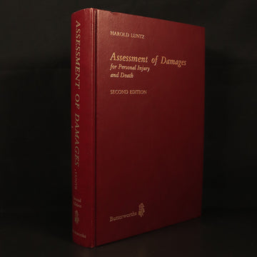 Assessment Of Damages Personal Injury by Harold Luntz 1983 Legal Reference Book