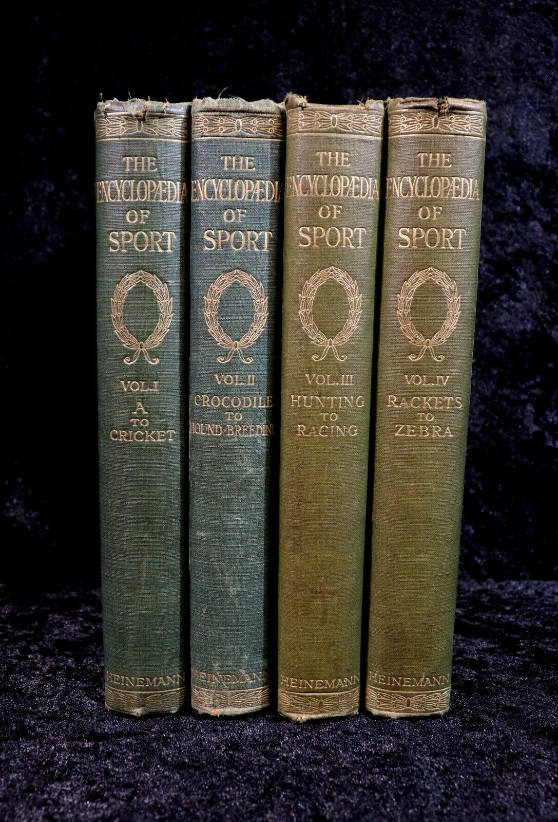 1911 4vol The Encyclopaedia Of Sport & Games Antique Book Set