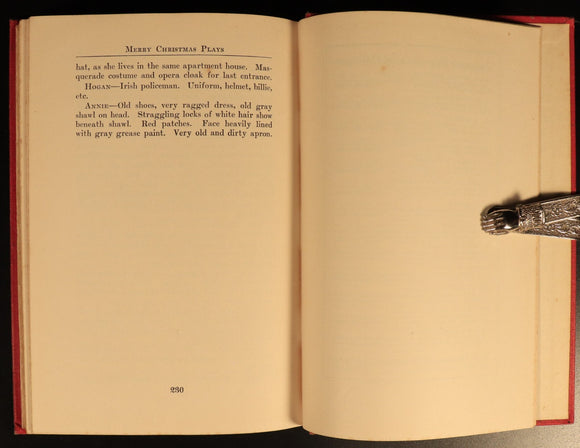 1917 White Christmas & Other Christmas Plays Walter Ben Hare Drama Theatre Book