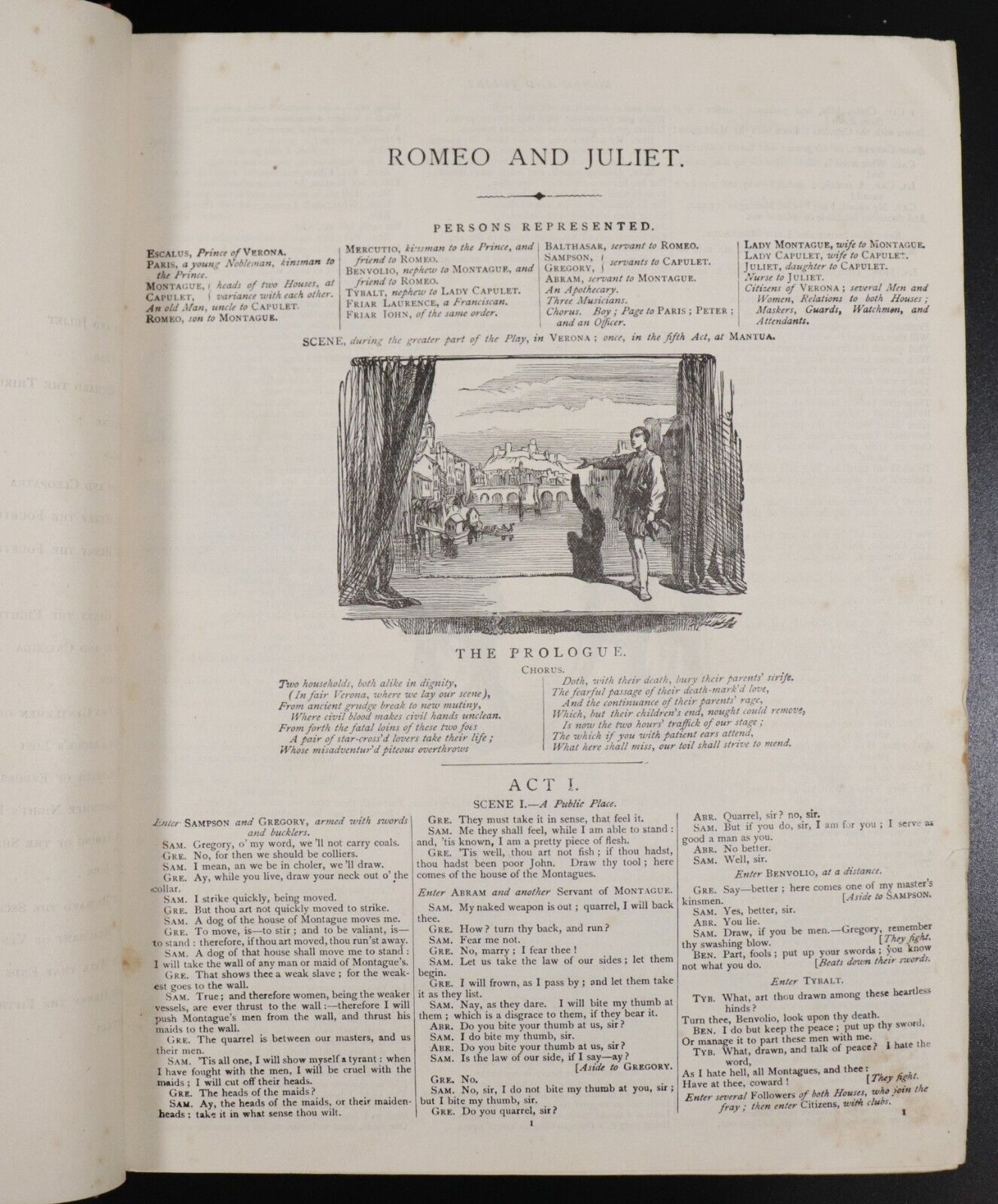 c1915 Sir John Gilbert's Shakespeare by Howard Staunton Antique Literature Book