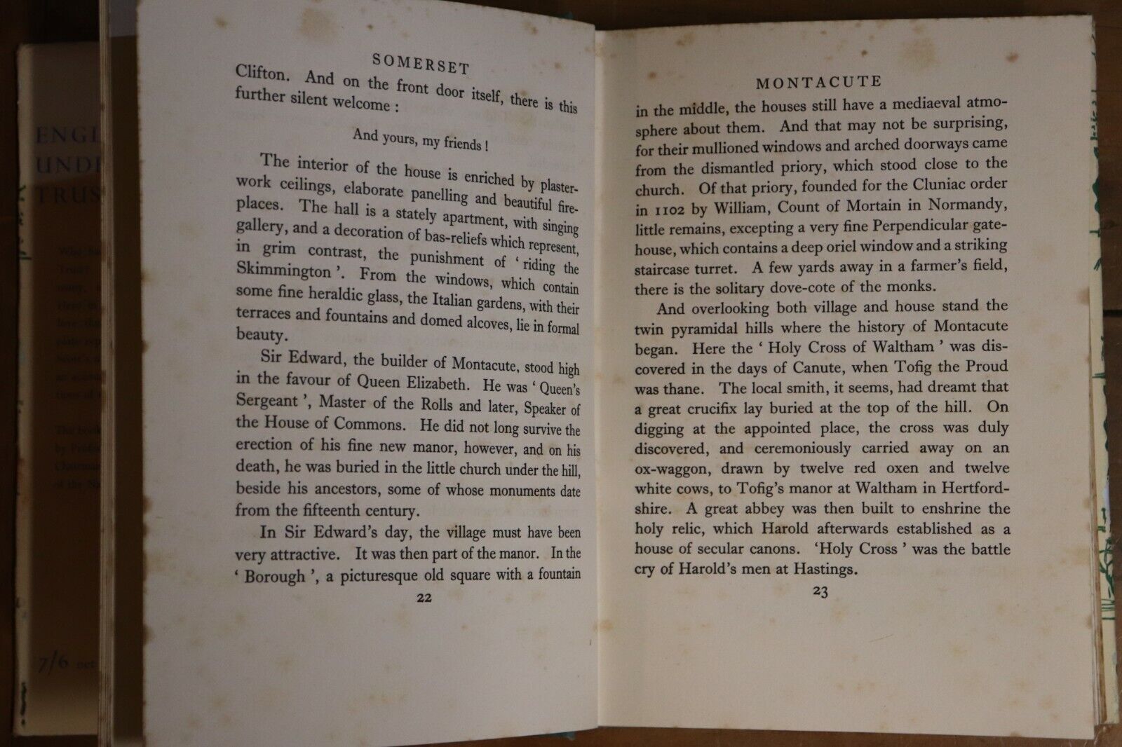 1937 England Under Trust by J. Dixon Scott Antique British History Book