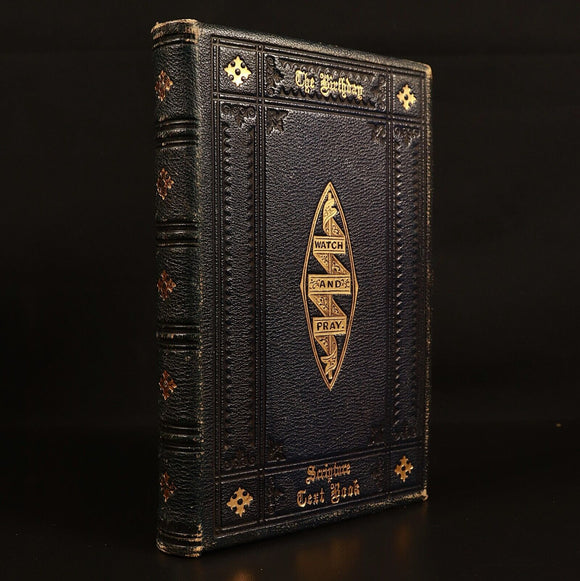 c1880 The Birthday Scripture Text Book Antiquarian Religious Reference Book