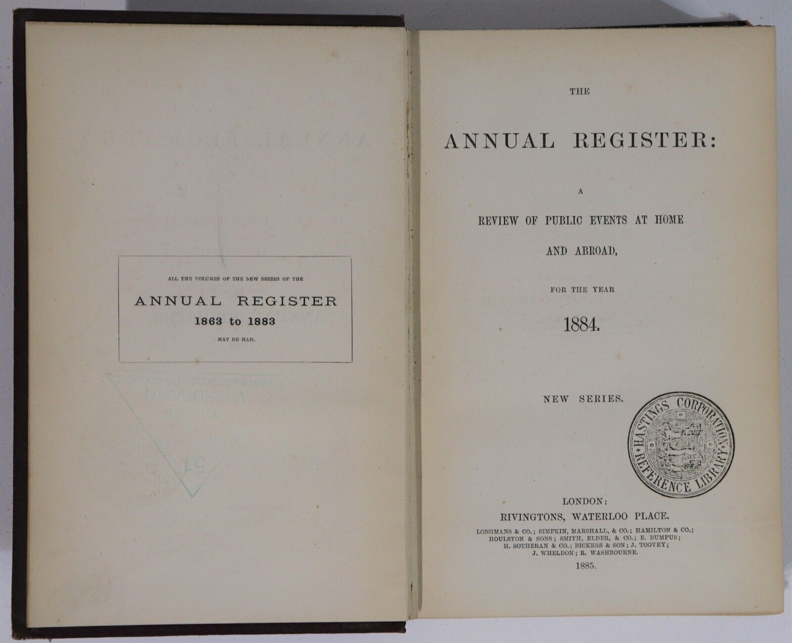 1884-1935 31vol The Annual Register Antiquarian World History Reference Books