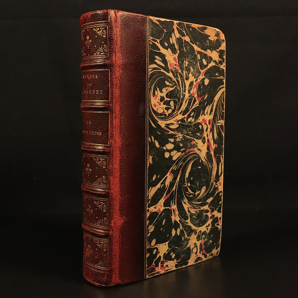 c1915 Oeuvres De Alphonse Daudet Antiquarian French Fiction Book Le Petit Chose