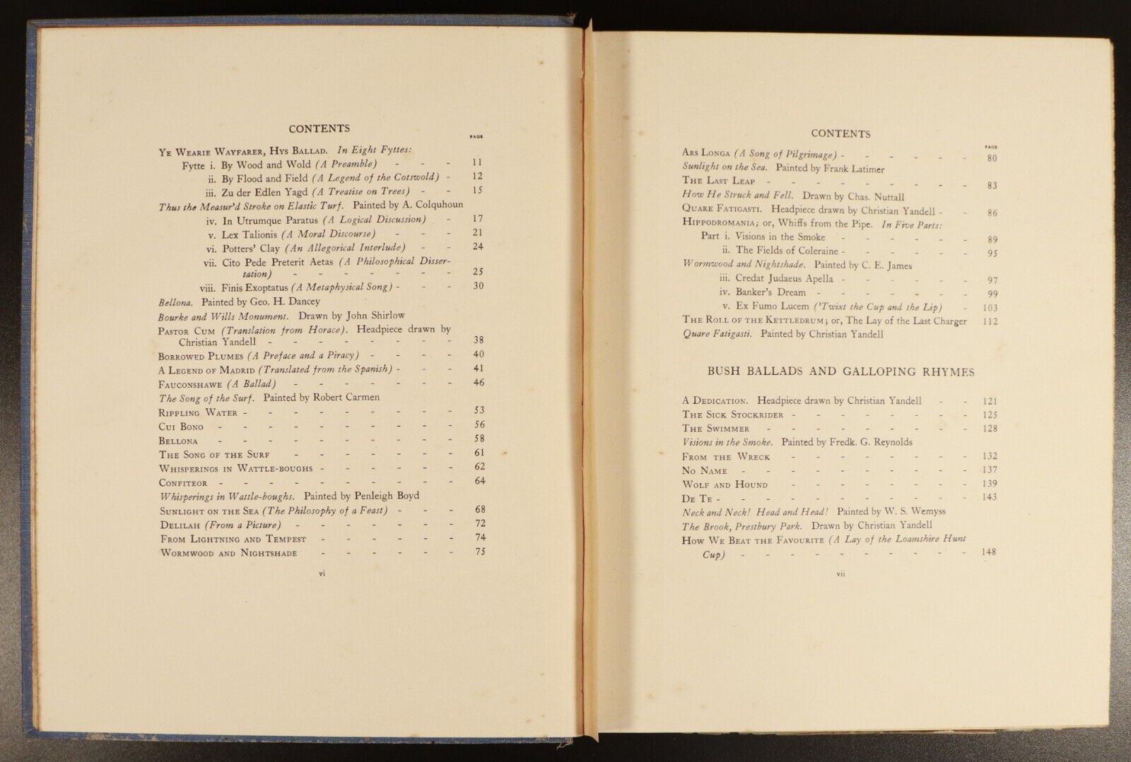 1926 The Adam Lindsay Gordon Memorial Volume by E.A. Vidler Antique Poetry Book