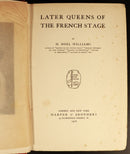 Later Queens Of The French Stage 1906 Antique Literature & Theatre Book-6