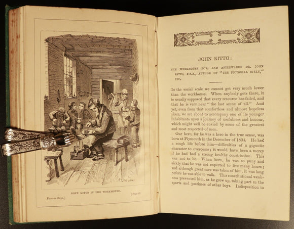 c1880 Famous Boys & How They Became Great Men Antiquarian British History Book