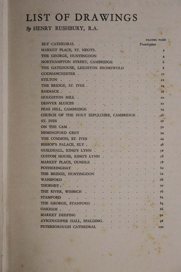 1936 Fenland Rivers by Iris Wedgwood Antique British Natural History Book