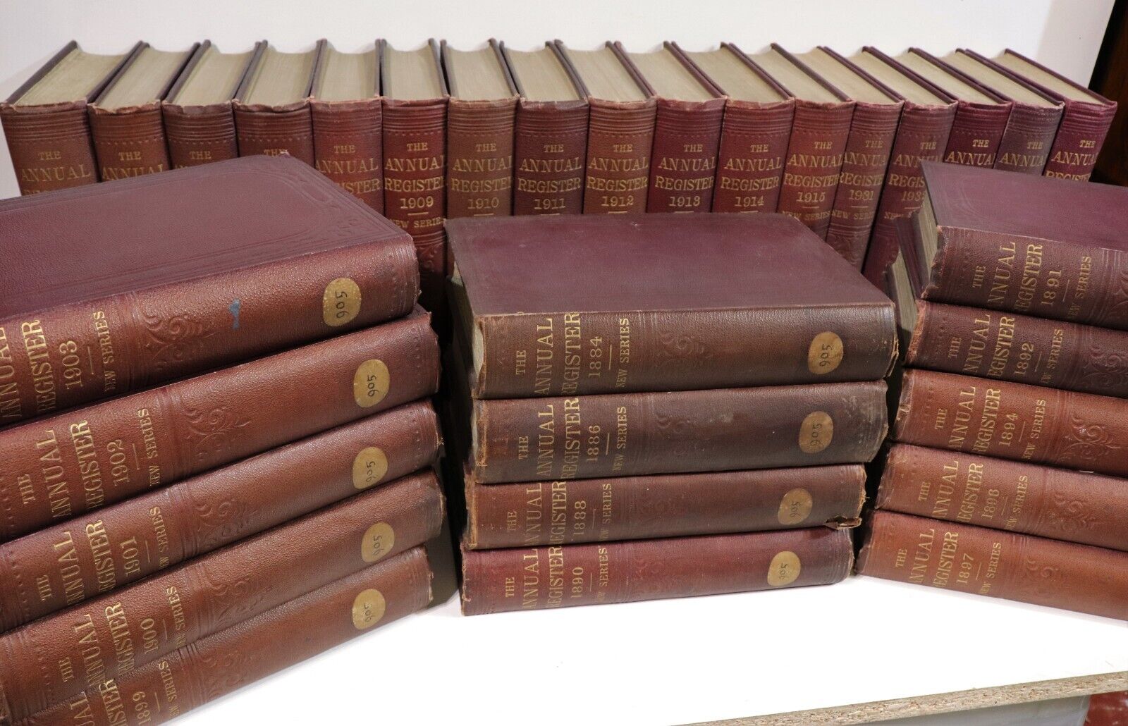 1884-1935 31vol The Annual Register Antiquarian World History Reference Books