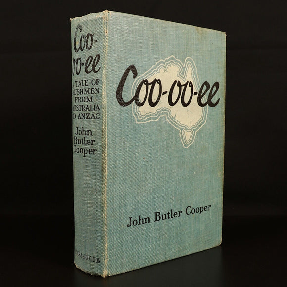 1916 Coo-oo-ee by John Butler Cooper Antique Australian Fiction Book Anzac WW1