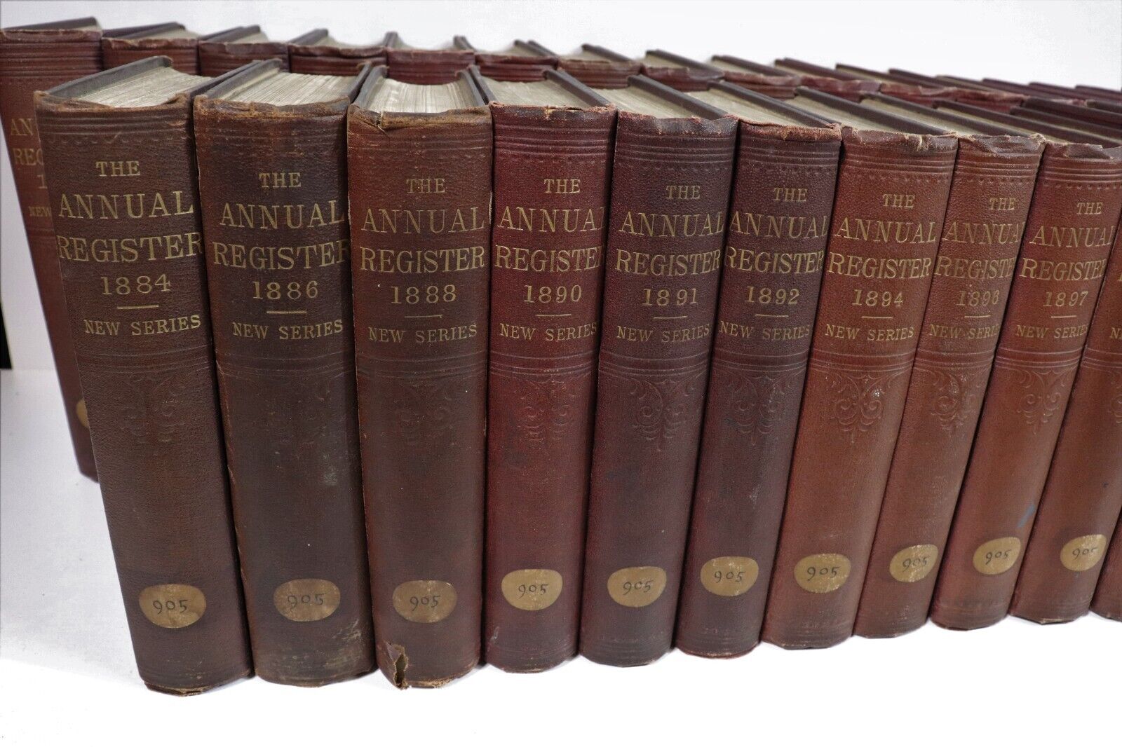 1884-1935 31vol The Annual Register Antiquarian World History Reference Books