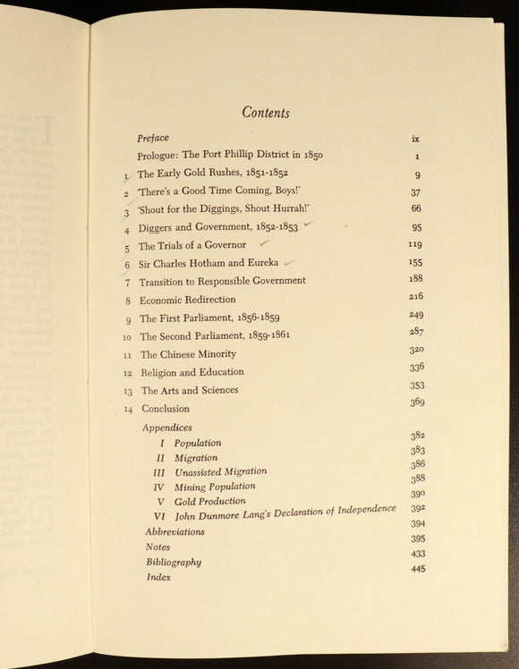 1968 Golden Age: History Of Colony Of Victoria G. Serle Australian History Book