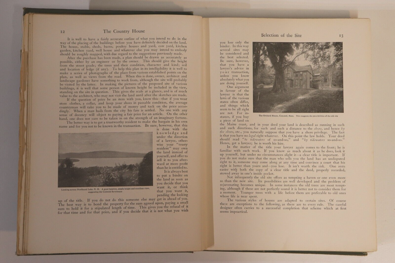 1906 The Country House by C. Hooper Antique Architectural Reference Book