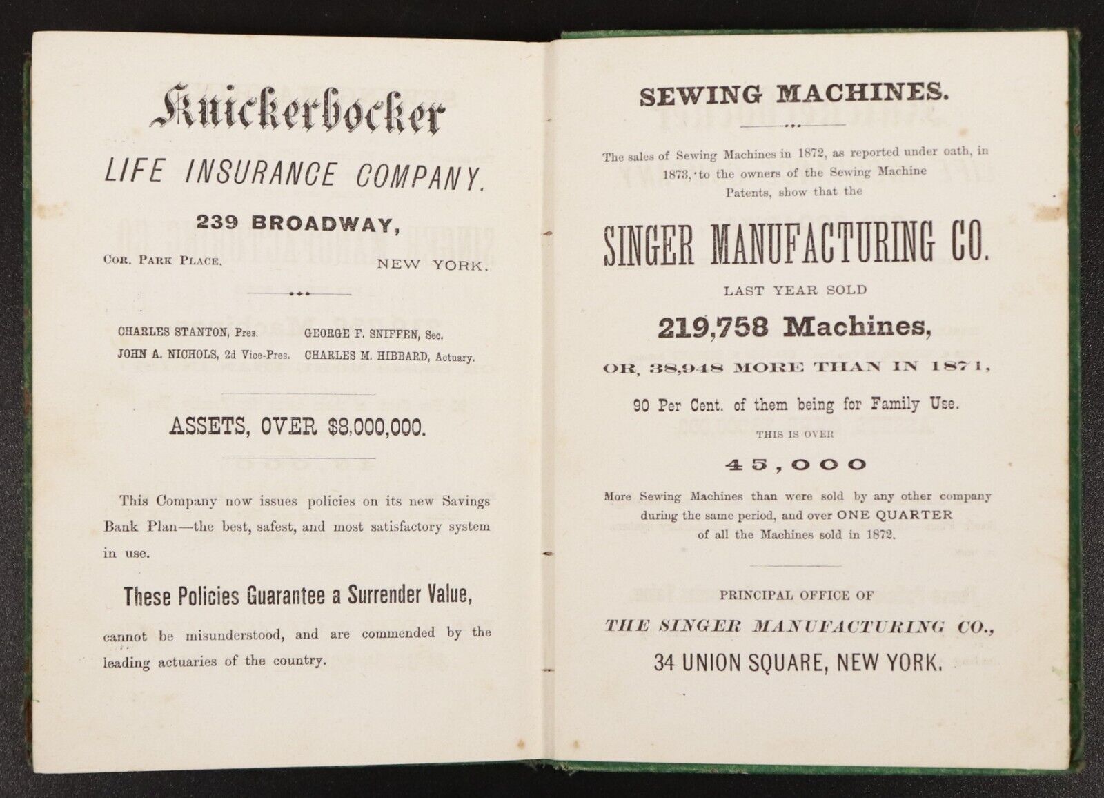 1873 Wood's Illustrated Hand-Book To New York Antiquarian USA Travel Guide