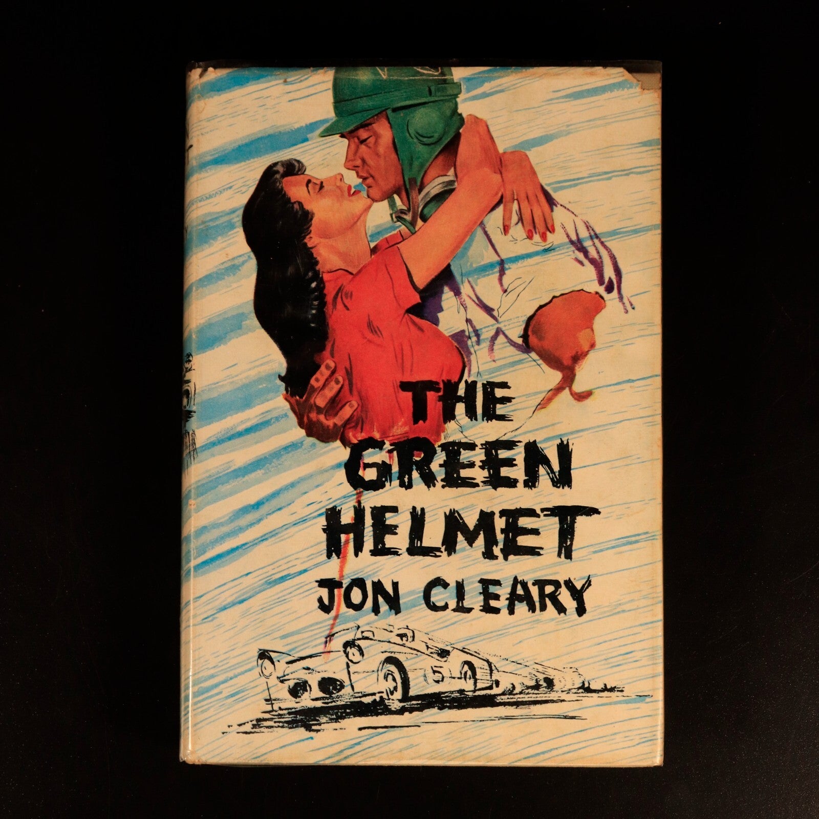 1957 The Green Helmet by Jon Cleary Vintage Australian Motor Sport Fiction Book