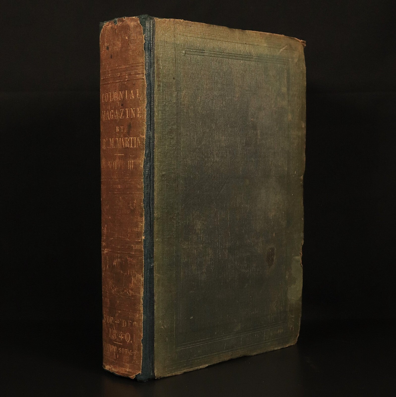 1840 The Colonial Magazine Commercial etc Antiquarian Australian History Book