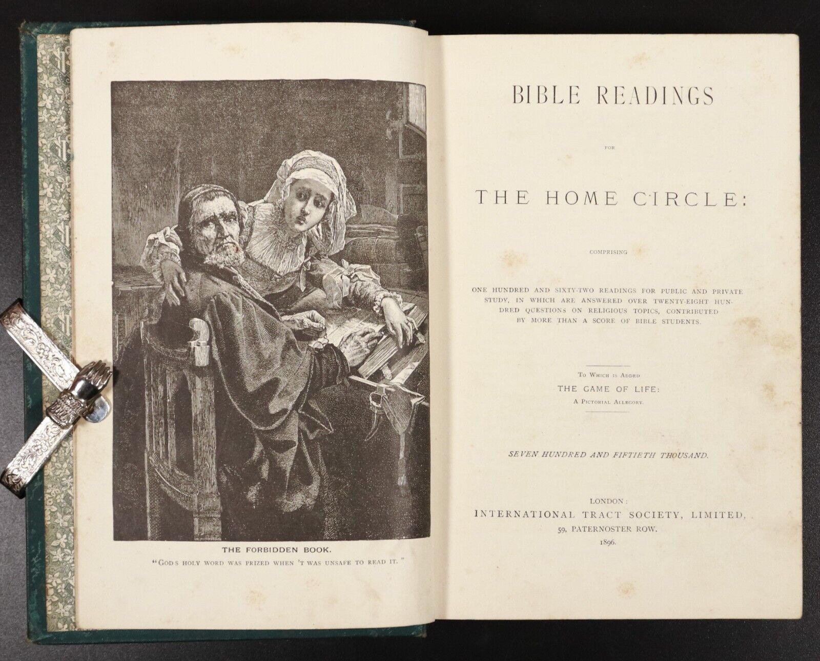 1896 Bible Readings For The Home Circle Antique Theology Christianity Book - 0