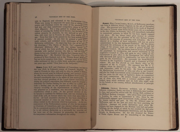1878 Men Of The Time In Australia Victoria Antiquarian Australian History Book
