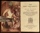 c1920 The New Testament Of Our Lord Jesus Christ Antiquarian Bible Wooden Covers-6