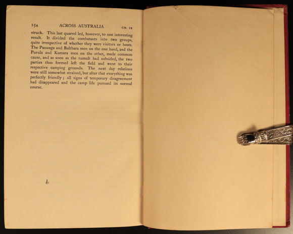 1912 Across Australia by B Spencer & FJ Gillen Antique Australian History Books
