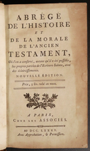 1785 Histoire Et De La Morale De L'Ancien Testament Antiquarian Theology Book-3