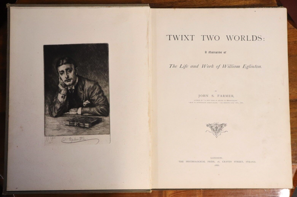 1886 'Twixt Two Worlds by John S Farmer Scarce & Signed Antiquarian Occult Book