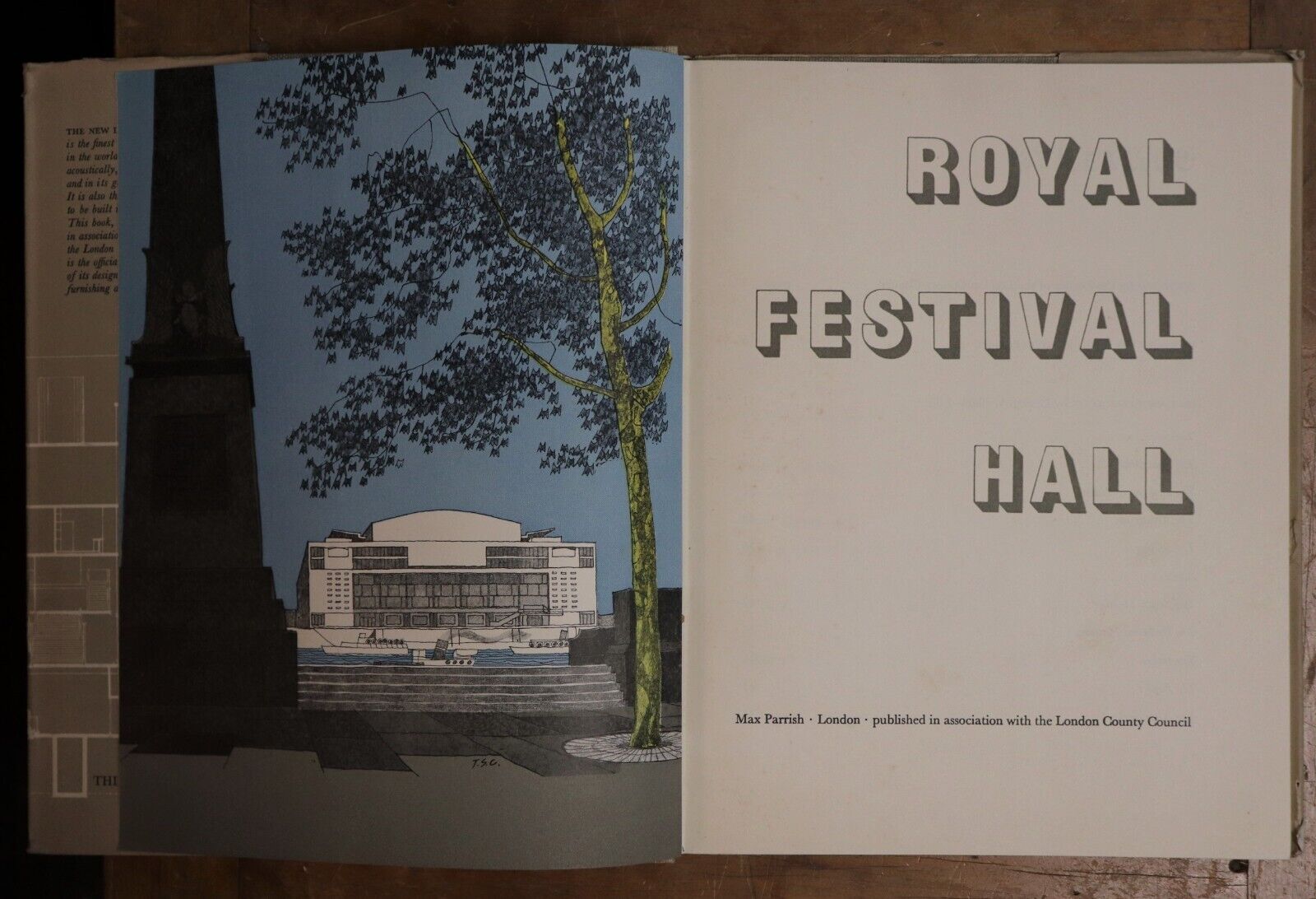 1951 Royal Festival Hall by Max Parrish British Architecture History Book - 0