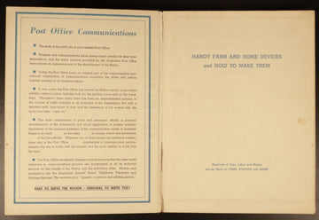 1945 Handy Farm Home Devices How To Make Them Antique Australian Self Help Book - 0