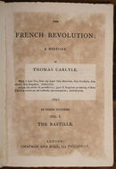 c1870 3vol The French Revolution: A History by Thomas Carlyle Antiquarian Books-4
