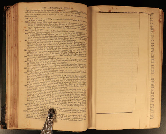 1887 Australian Handbook Directory Business Guide Colonial History Book Maps