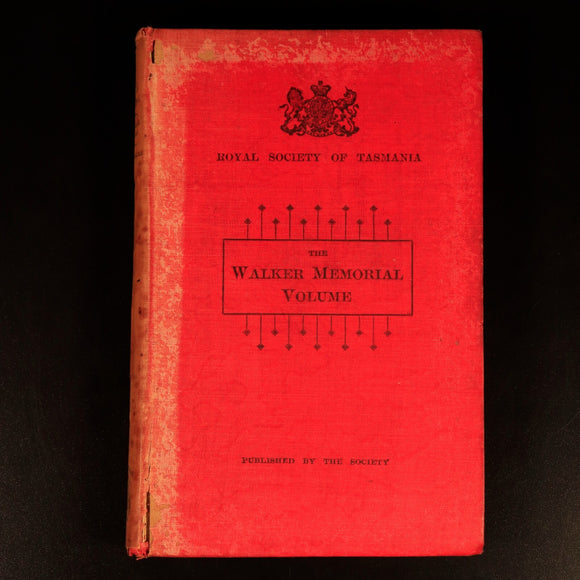 1902 Early Tasmania Papers by J.B. Walker Antique Australian History Book 1st Ed