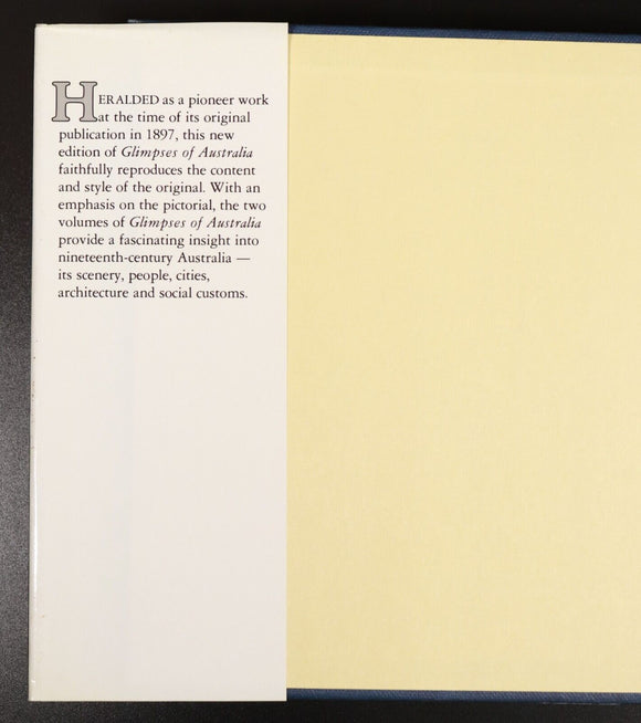 1987 2vol Glimpses Of Australia 1897 Reprint Photographic Gems History Book