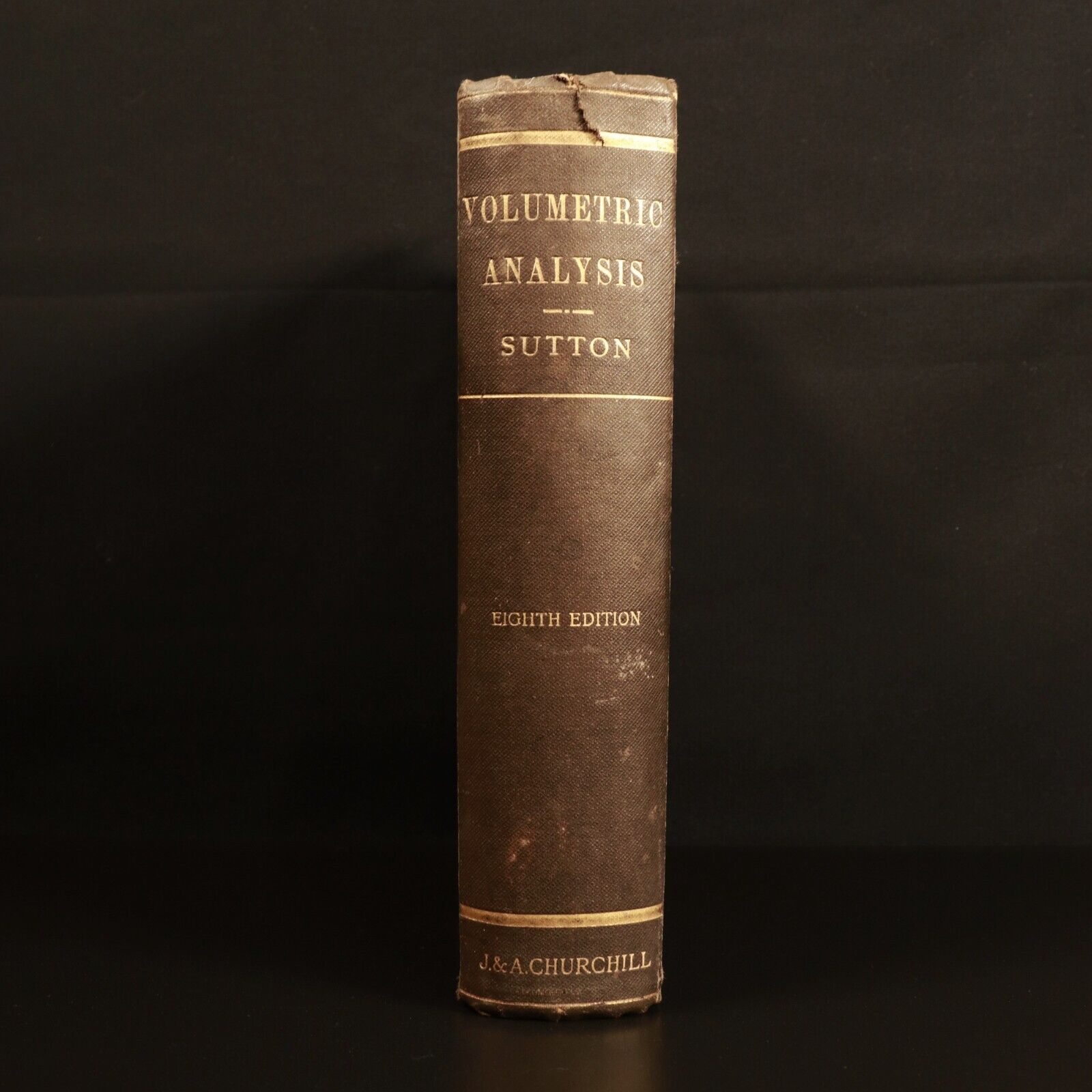 1900 Handbook Of Volumetric Analysis by Francis Sutton Antique Science Book