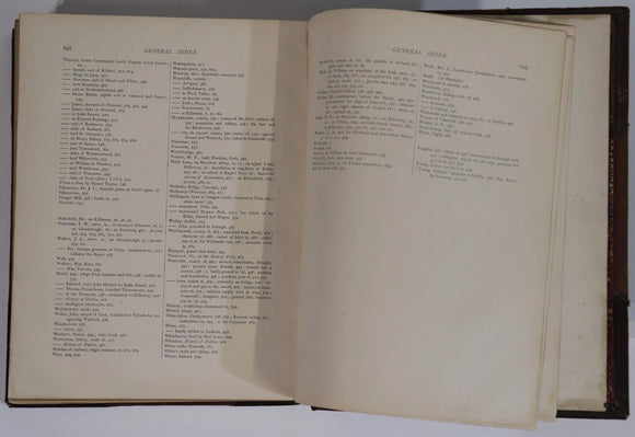 1884 Picturesque Ireland by John Savage Antiquarian Irish History Book Leather