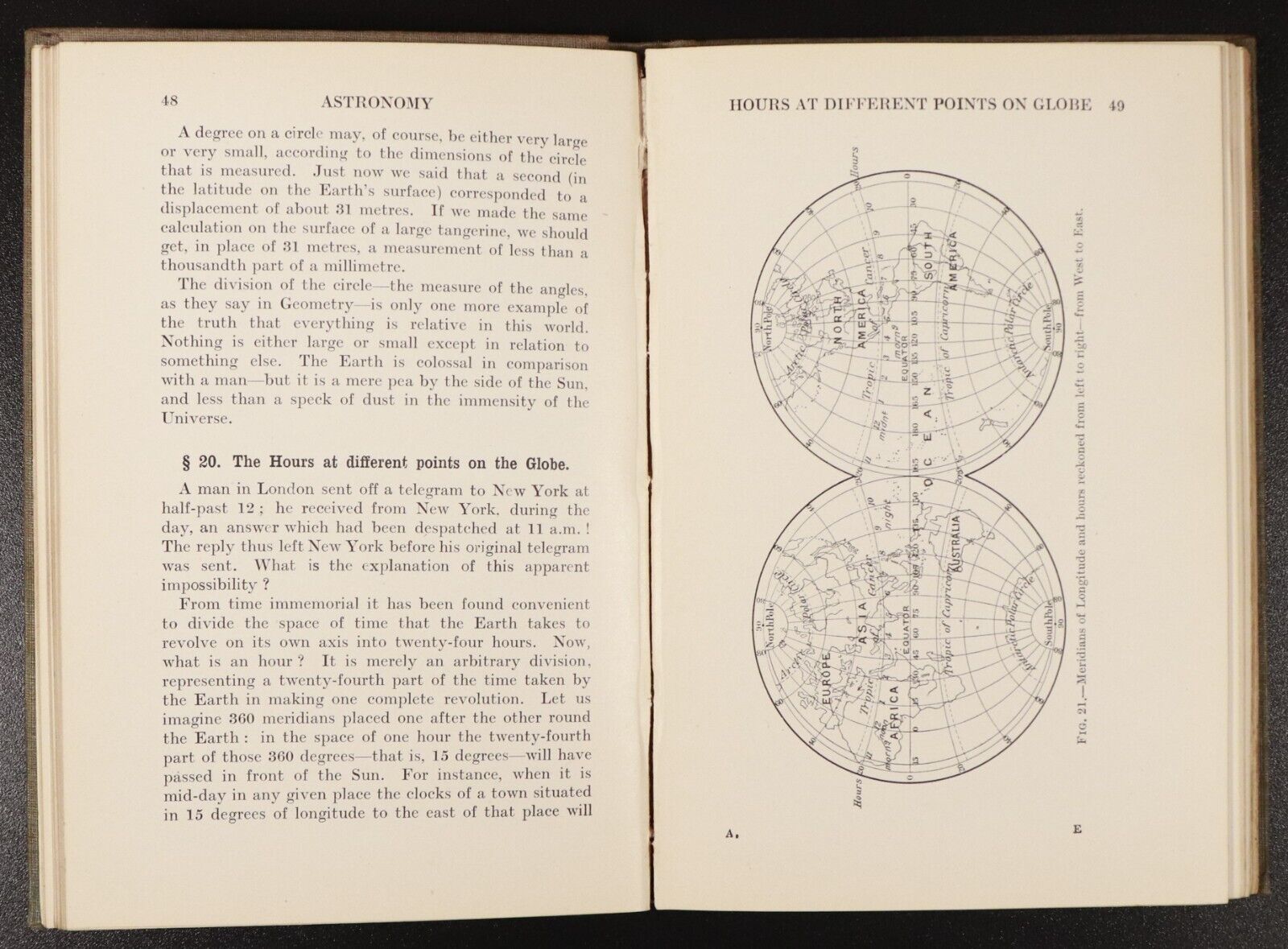 1914 Astronomy by Camille Flammarion Antique Astronomy Book Illustrated