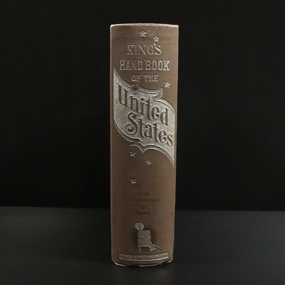 1891 King's Handbook Of The United States Antiquarian American History Book USA