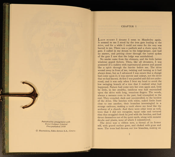 Daphne Du Maurier Rebecca & Midnight Vintage Fiction Books 2vol Heron Books