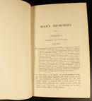 1910 Many Memories by John Rivett-Carnac Antique India Australia History Book-11