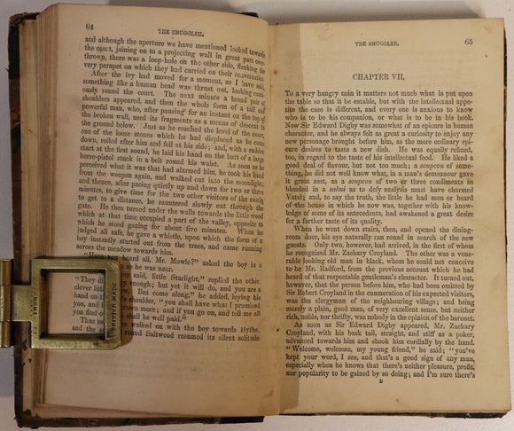 1852 The Smuggler by G.P.R. James Antique British Crime Fiction Book Literature