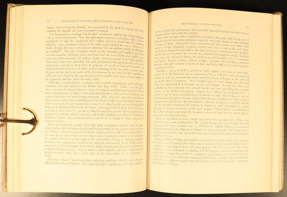 History Of Royal Army Veterinary Corps British Military History Book 1st Edition