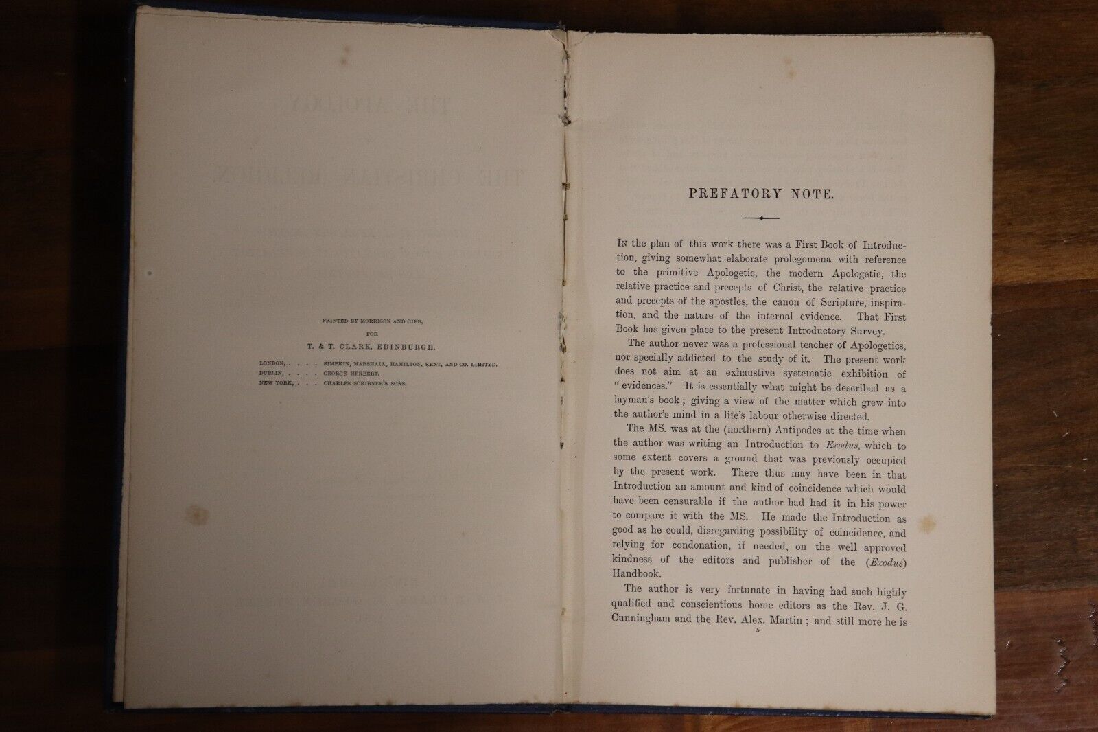 1891 The Apology Of The Christian Religion Antique British Theology Book