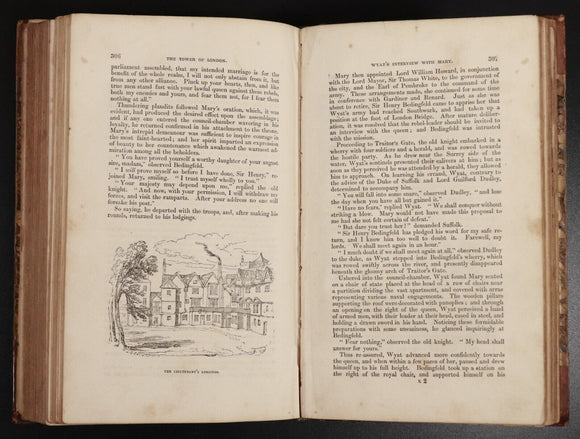 c1840 The Tower Of London Historical Romance W.H. Ainsworth Antiquarian Book