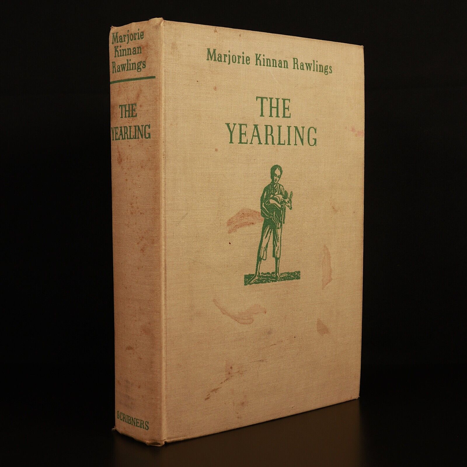 1938 The Yearling by Marjorie Kinnan Rawlings Antique American Fiction Book