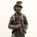 c1920's Antique Cast Iron Dickensian Figurine Sculpture Artful Dodger Dickens-3