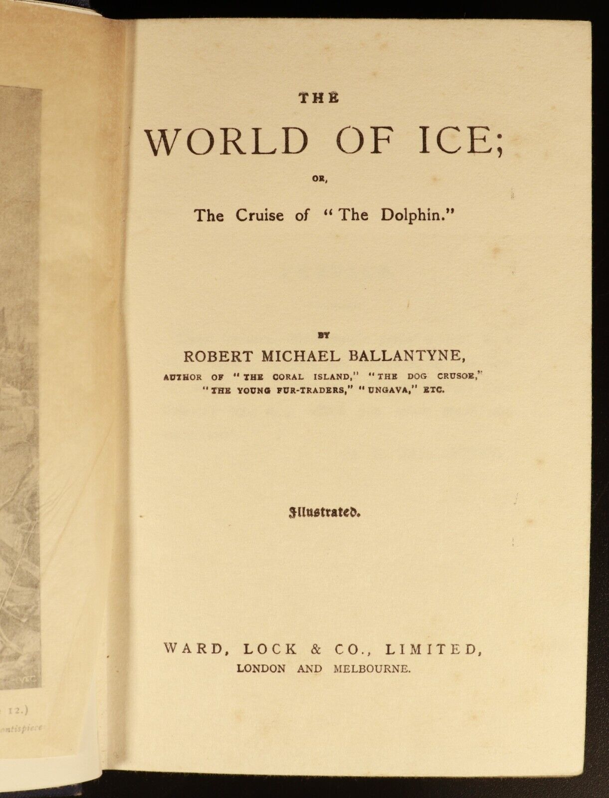 c1910 The World Of Ice by R.M. Ballantyne Antique Scottish Fiction Book