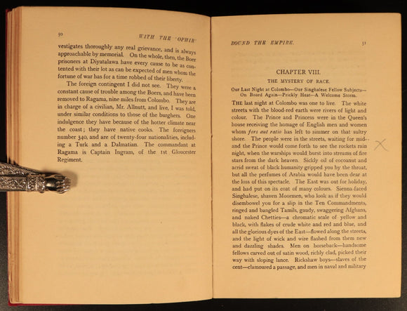 1902 With "Ophir" Round Empire Prince Of Wales Tour Antique British History Book