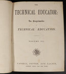 1872 2vol The Technical Educator Antique General Reference Book Set Illustrated-15