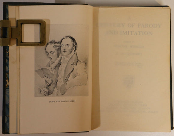 1913 A Century Of Parody & Imitation Walter Jerrold Antique Poetry Book