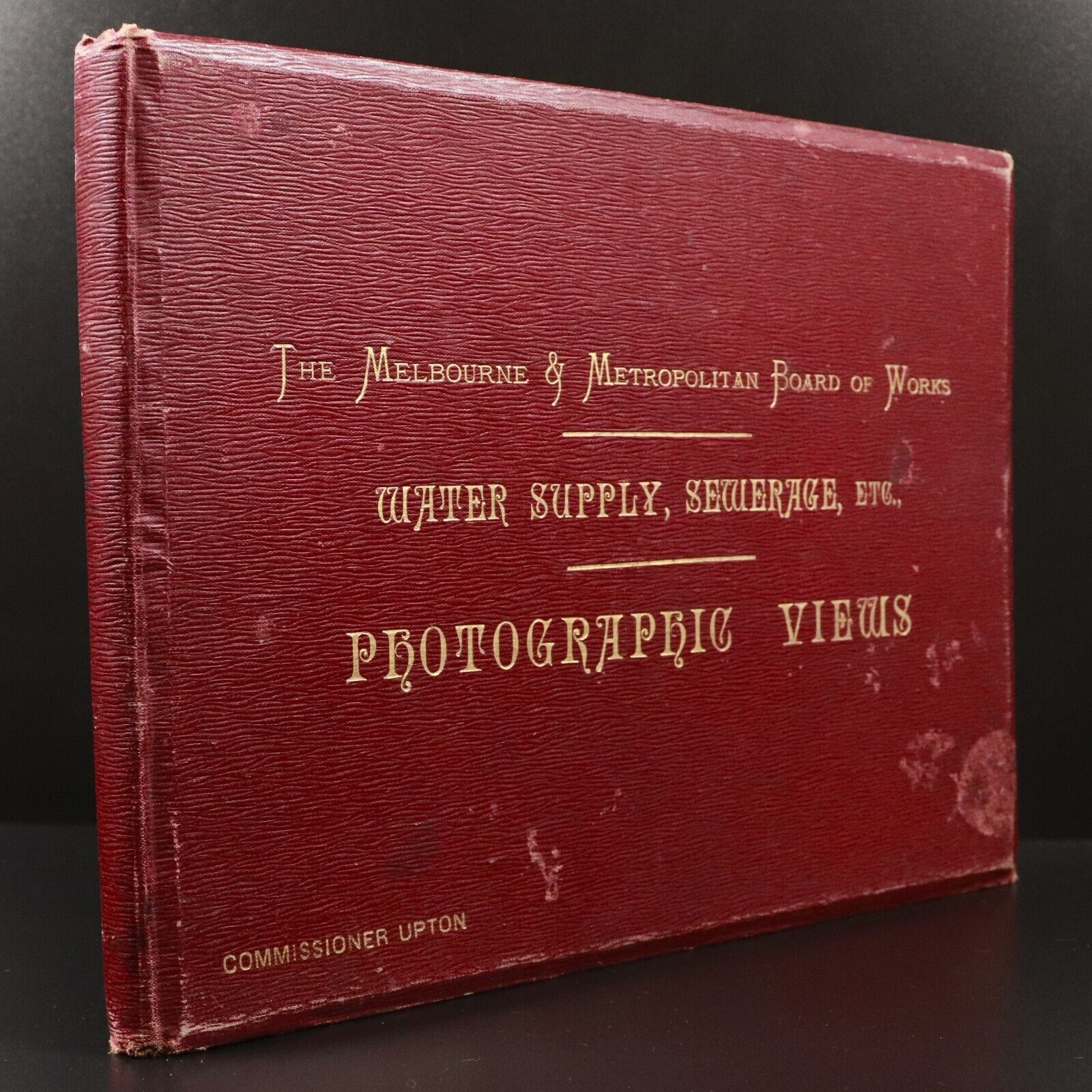 1905 The MMBW Water Supply Sewerage Photographic Views Melbourne History Book