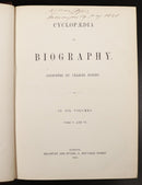 1858 Cyclopaedia Of Biography by Charles Knight Antiquarian British History Book-3